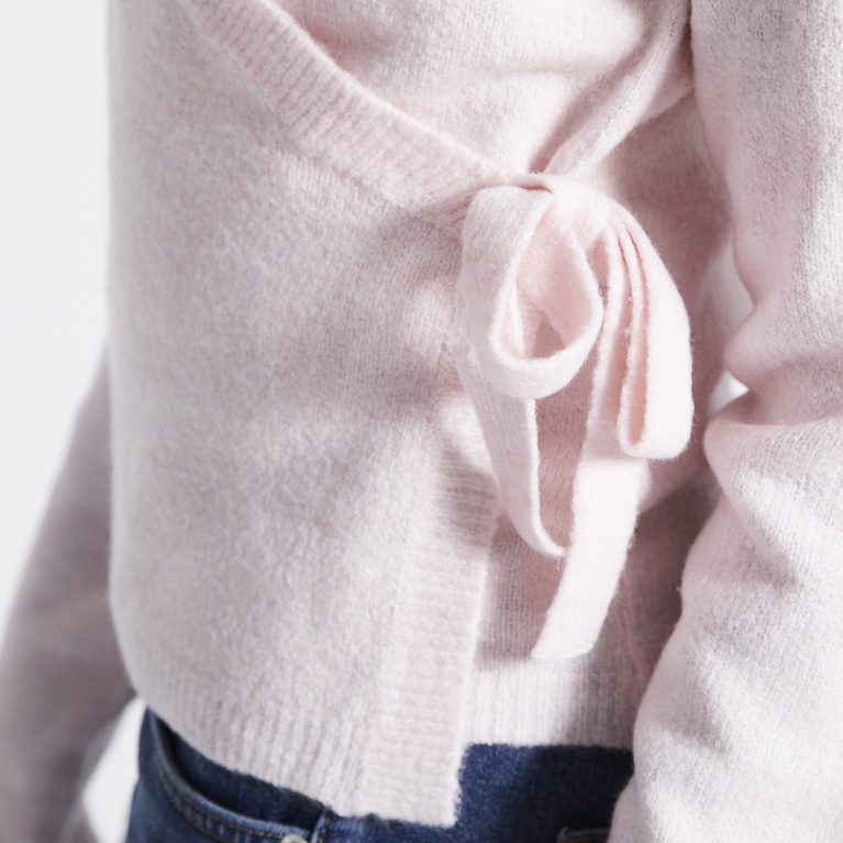 Wrap knit sweater "Bettan"